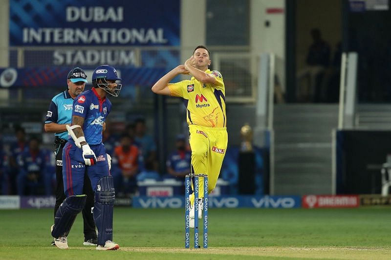 Josh Hazlewood scalped two wickets in the powerplay to put DC on the backfoot